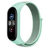 Ремешок для Xiaomi Mi Band 6 спортивный на липучке <мятный> ― OnlineBazar.su