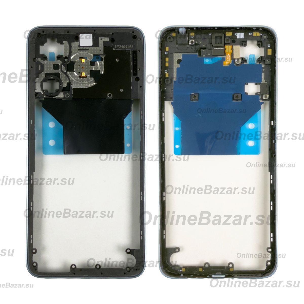 Средняя часть корпуса для Xiaomi 24040RN64Y <голубой> ― OnlineBazar.su