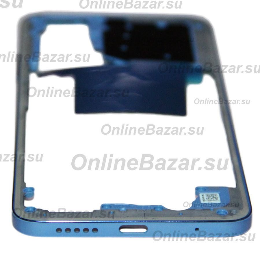Средняя часть корпуса для Xiaomi Redmi Note 11S <синий> ― OnlineBazar.su