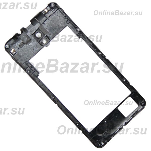 Средняя часть корпуса для DEXP Ixion ES550 Soul 3 Pro в сборе с антеннами и стеклом камеры <черный> (оригинал) ― OnlineBazar.su