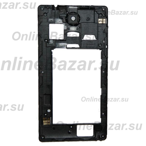 Средняя часть корпуса для Prestigio Wize D3 (PSP3505) со стеклом камеры и антеннами <черный> (оригинал)  ― OnlineBazar.su