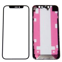 Стекло для Apple iPhone 12 mini в сборе с рамкой и OCA пленкой <черный> ― OnlineBazar.su