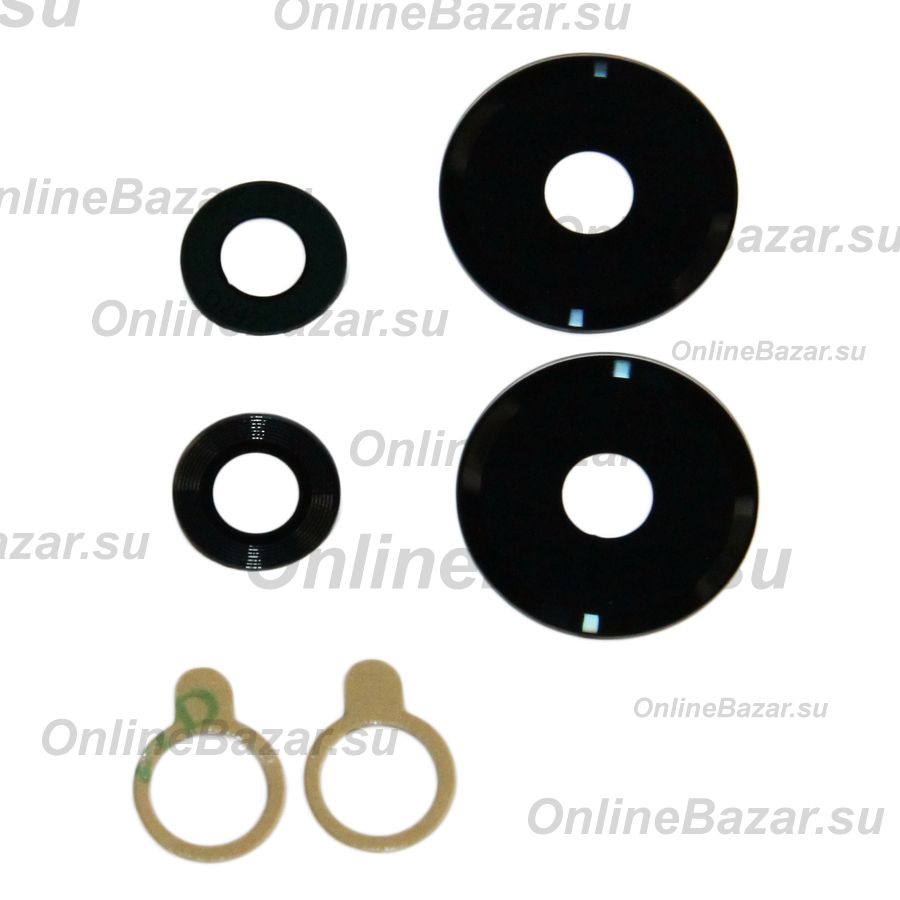 Стекло камеры для Infinix Note 30i (X6716) (комплект 4 шт.) <черный> ― OnlineBazar.su