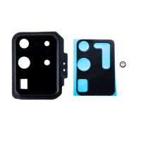 Стекло камеры для Samsung SM-G988B (Galaxy S20 Ultra) в сборе с рамкой <черный> ― OnlineBazar.su