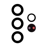 Стекло камеры для Samsung SM-S918B (Galaxy S23 Ultra) (комплект 5 шт.) <черный> ― OnlineBazar.su