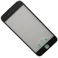 Стекло для Apple iPhone 6 в сборе с рамкой и OCA пленкой <черный> ― OnlineBazar.su