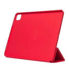 Чехол для Apple iPad Pro 12.9 (2020) кожзам + смарт панель <красный>