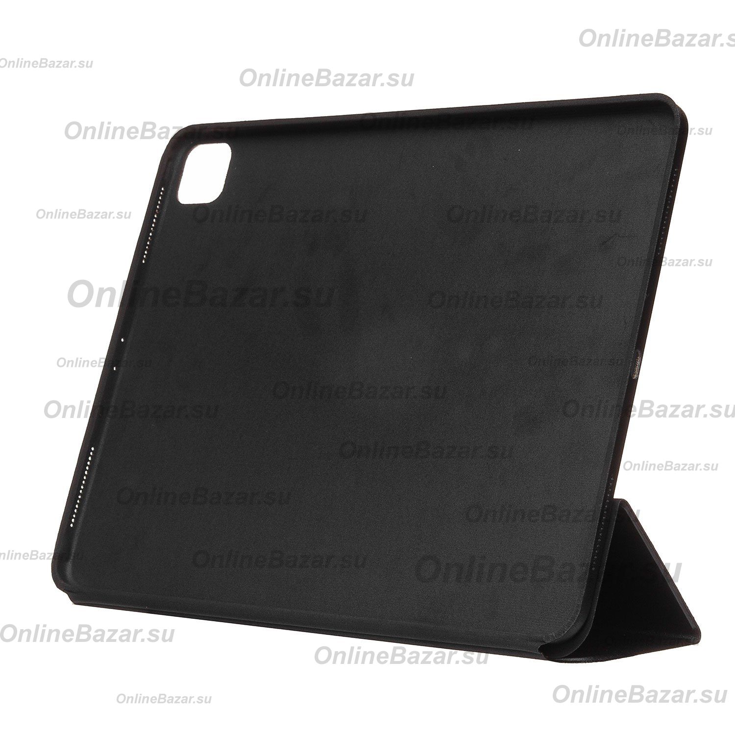 Чехол для Apple iPad Pro 12.9 (2020) кожзам + смарт панель <черный> ― OnlineBazar.su