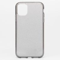 Чехол для Apple iPhone 11 силиконовый с блестками <серо-прозрачный> ― OnlineBazar.su