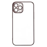 Чехол для Apple iPhone 12 Pro Max пластиковый с закрытой камерой <черный> ― OnlineBazar.su