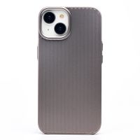 Чехол для Apple iPhone 13 пластиковый рифленый <титановый> ― OnlineBazar.su
