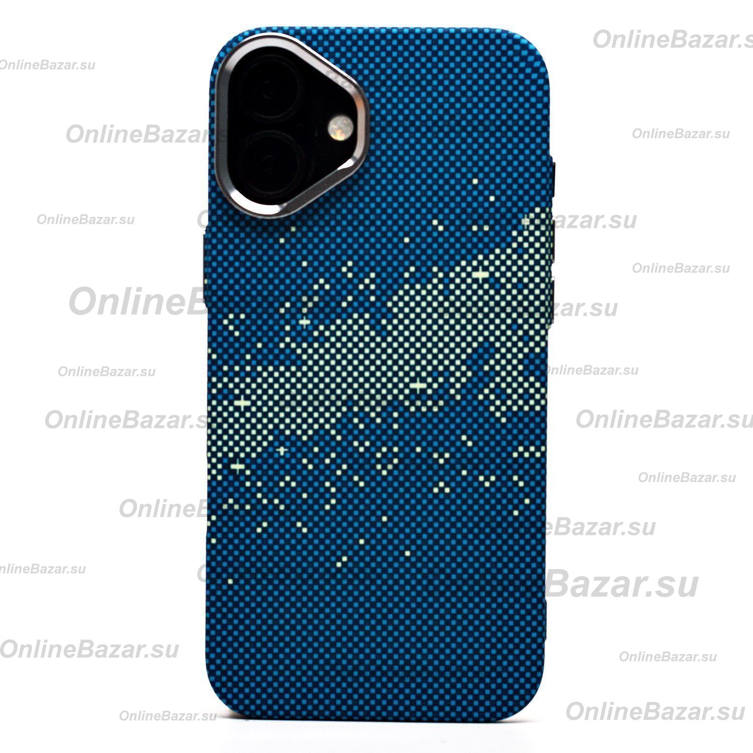 Чехол для Apple iPhone 16 Plus пластиковый Luxo Carbon (рис. 135) ― OnlineBazar.su