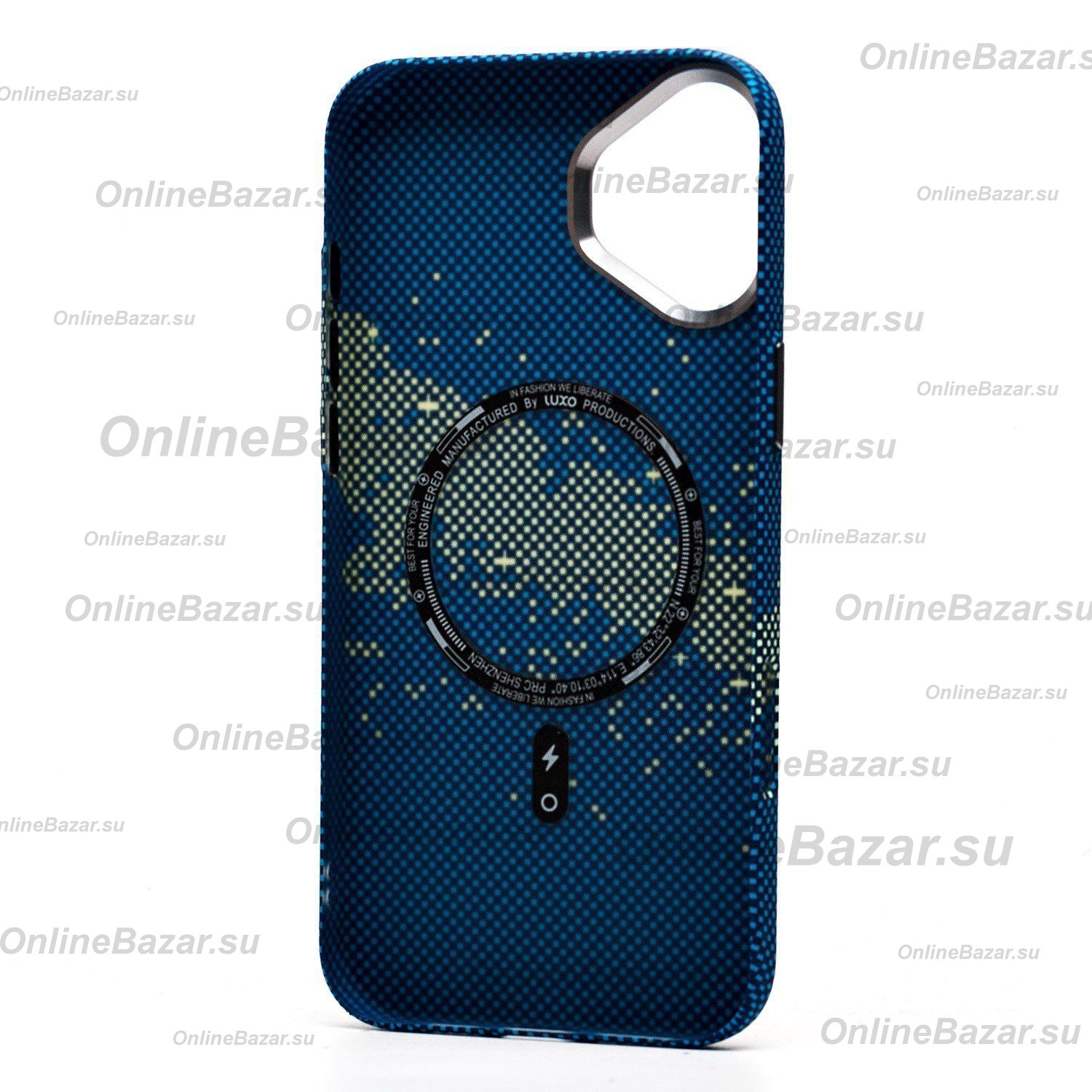 Чехол для Apple iPhone 16 Plus пластиковый Luxo Carbon (рис. 135) ― OnlineBazar.su