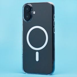 Чехол для Apple iPhone 16 Plus пластиковый MagSafe Сlear Сase <прозрачный> (премиум)