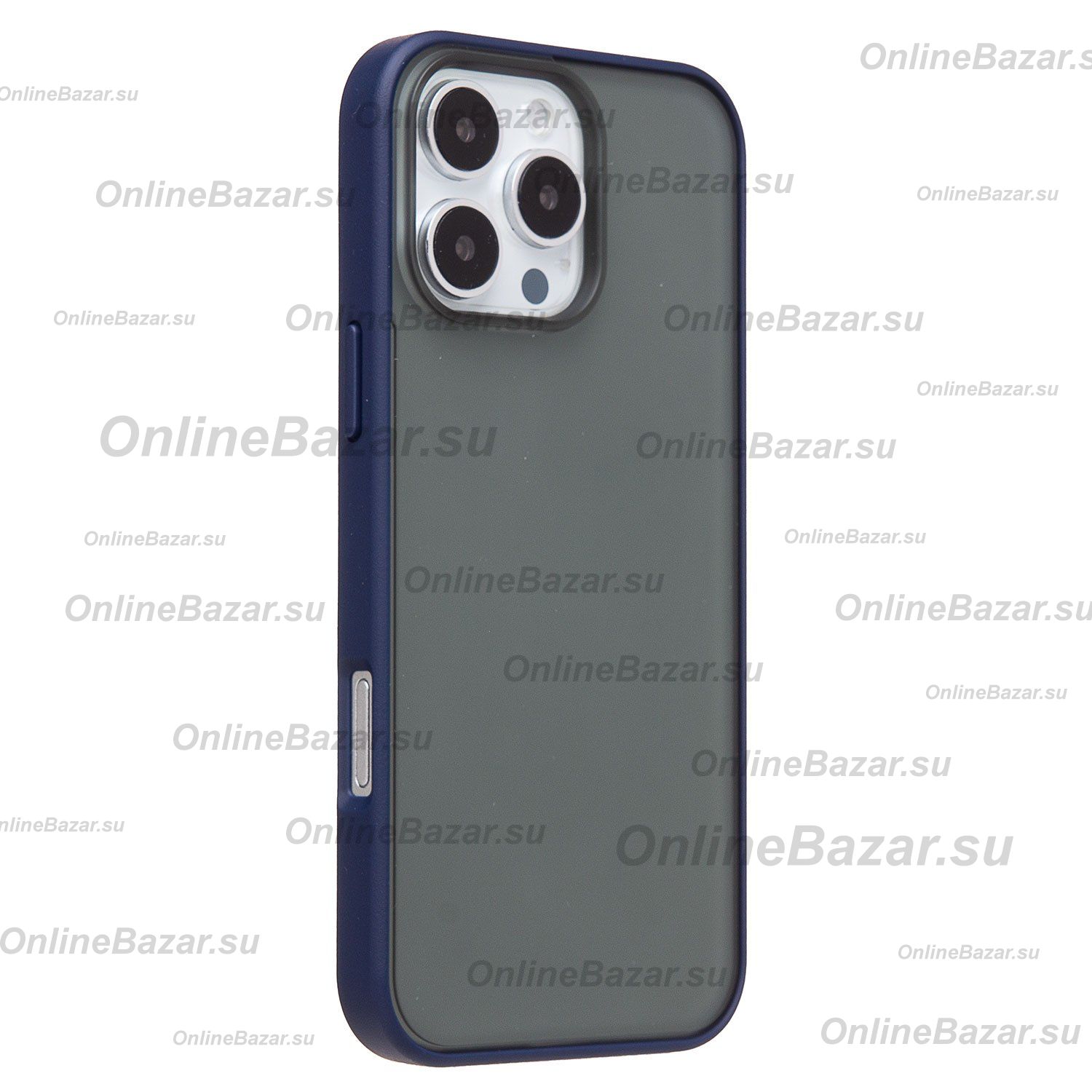 Чехол для Apple iPhone 16 Pro Max Waston пластиковый <темно-синий> ― OnlineBazar.su