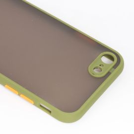 Чехол для Apple iPhone SE 2020 пластиковый с окантовкой <зеленый>