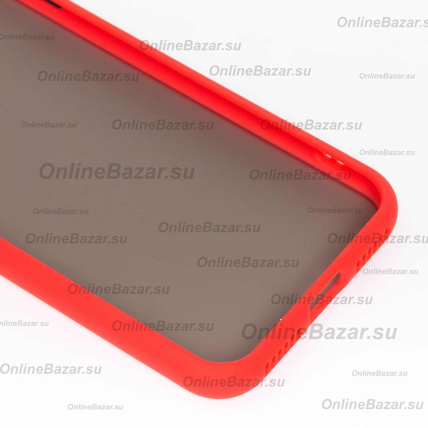 Чехол для Apple iPhone SE 2020 пластиковый с окантовкой <красный> ― OnlineBazar.su