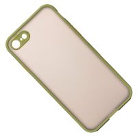 Чехол для Apple iPhone SE 2020 пластиковый с окантовкой <зеленый> ― OnlineBazar.su