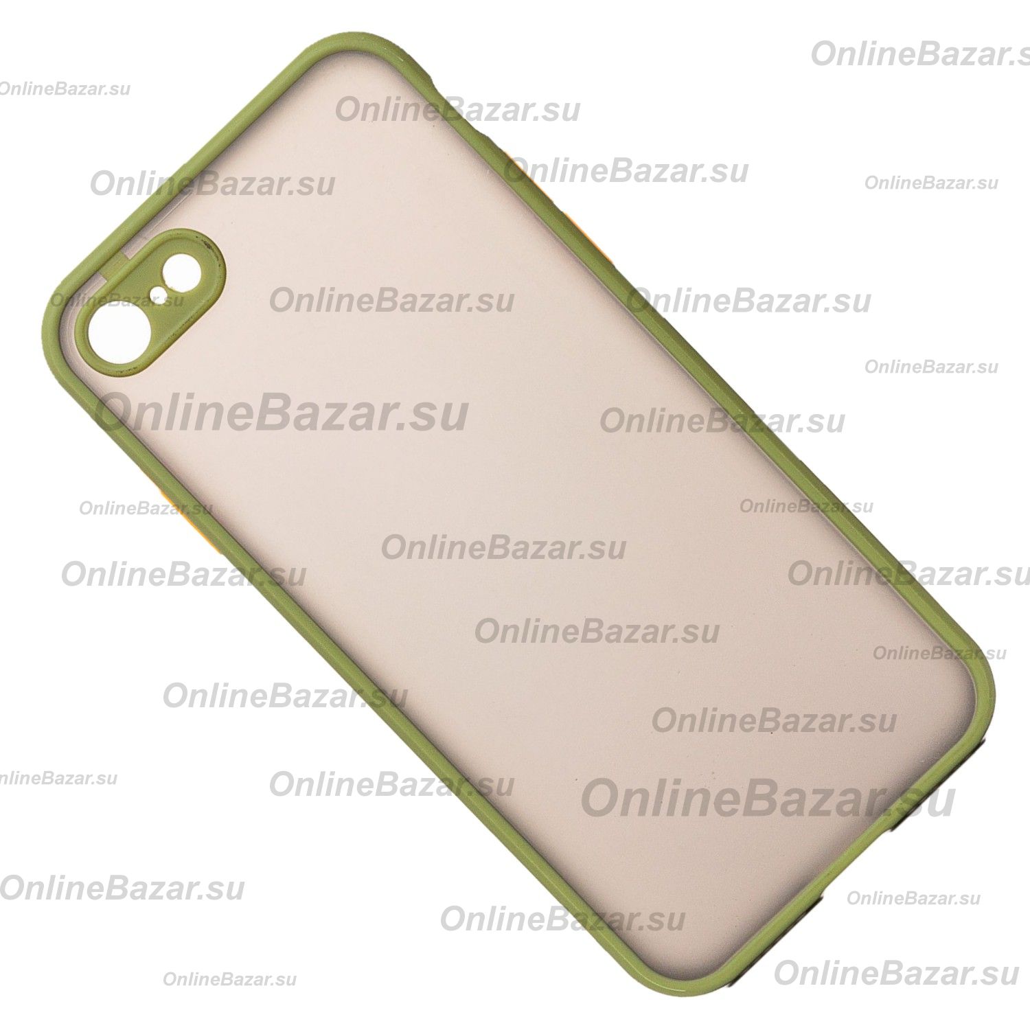 Чехол для Apple iPhone SE 2020 пластиковый с окантовкой <зеленый> ― OnlineBazar.su