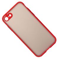 Чехол для Apple iPhone SE 2020 пластиковый с окантовкой <красный> ― OnlineBazar.su