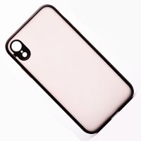 Чехол для Apple iPhone XR пластиковый с окантовкой <черный> ― OnlineBazar.su