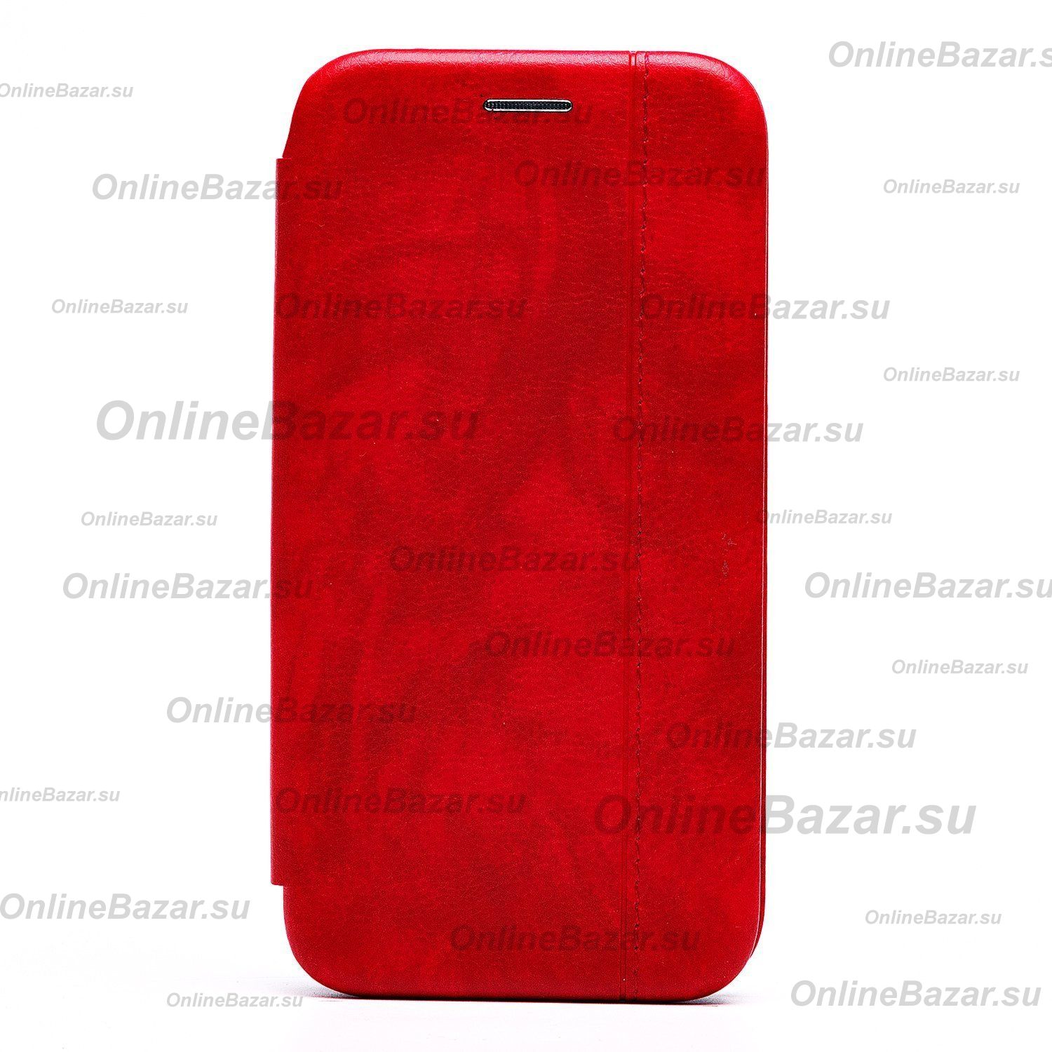 Чехол для Huawei Y5 Prime 2018 флип боковой кожзам №3 <красный> ― OnlineBazar.su