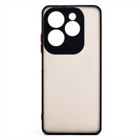 Чехол для Infinix Hot 40 Pro (X6837) пластиковый с окантовкой <черный> ― OnlineBazar.su