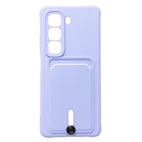 Чехол для Infinix Hot 50 (X6882) силиконовый с картхолдером №4 <светло-фиолетовый> ― OnlineBazar.su