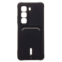 Чехол для Infinix Hot 50 (X6882) силиконовый с картхолдером №4 <черный> ― OnlineBazar.su