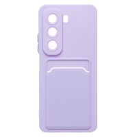 Чехол для Infinix Hot 50 (X6882) силиконовый с картхолдером №9 <светло-фиолетовый> ― OnlineBazar.su