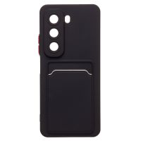 Чехол для Infinix Hot 50 (X6882) силиконовый с картхолдером №9 <черный> ― OnlineBazar.su