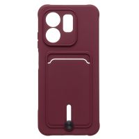 Чехол для Infinix Hot 50i (X6531B) силиконовый с картхолдером №4 <бордовый> ― OnlineBazar.su