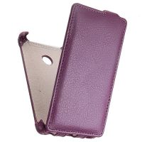 Чехол для Microsoft 532 Lumia Dual Sim флип кожзам №1 <фиолетовый> ― OnlineBazar.su
