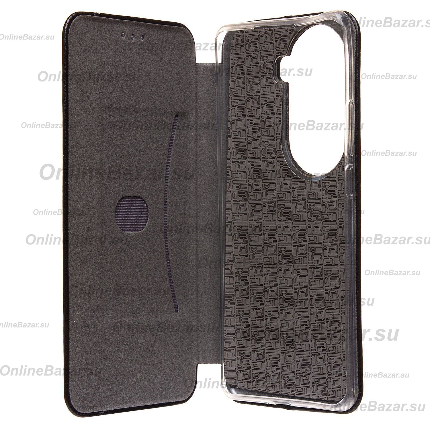 Чехол для Oppo Reno 11 флип боковой кожзам №3 <черный> ― OnlineBazar.su
