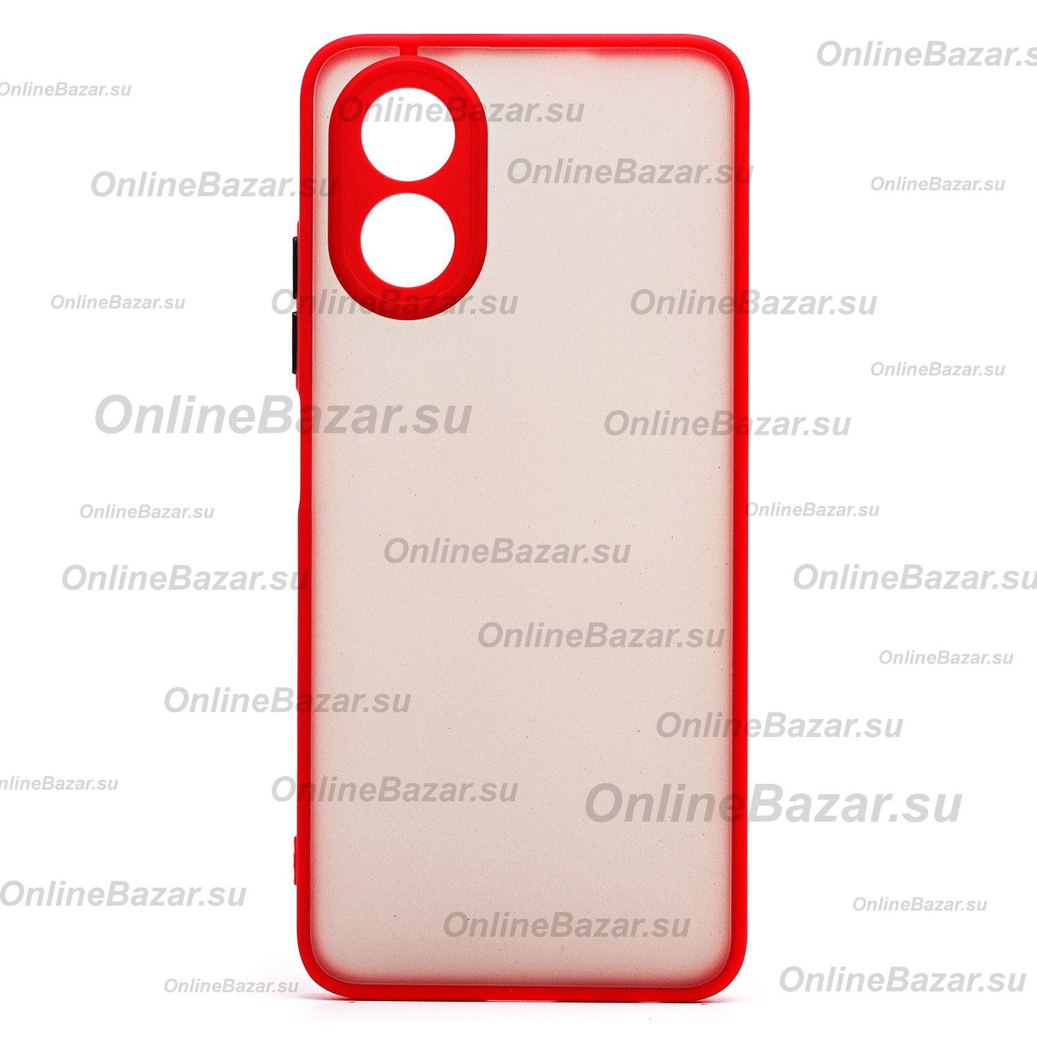 Чехол для Oppo CPH2591 пластиковый с окантовкой <красный> ― OnlineBazar.su
