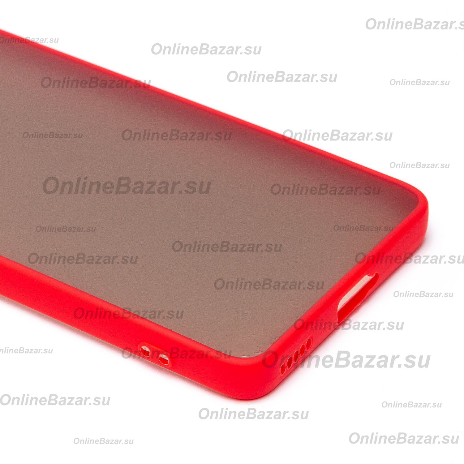 Чехол для Oppo Reno 11 пластиковый с окантовкой <красный> ― OnlineBazar.su