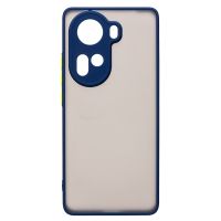 Чехол для Oppo Reno 11 пластиковый с окантовкой <темно-синий> ― OnlineBazar.su