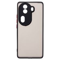Чехол для Oppo Reno 11 Pro пластиковый с окантовкой <черный> ― OnlineBazar.su