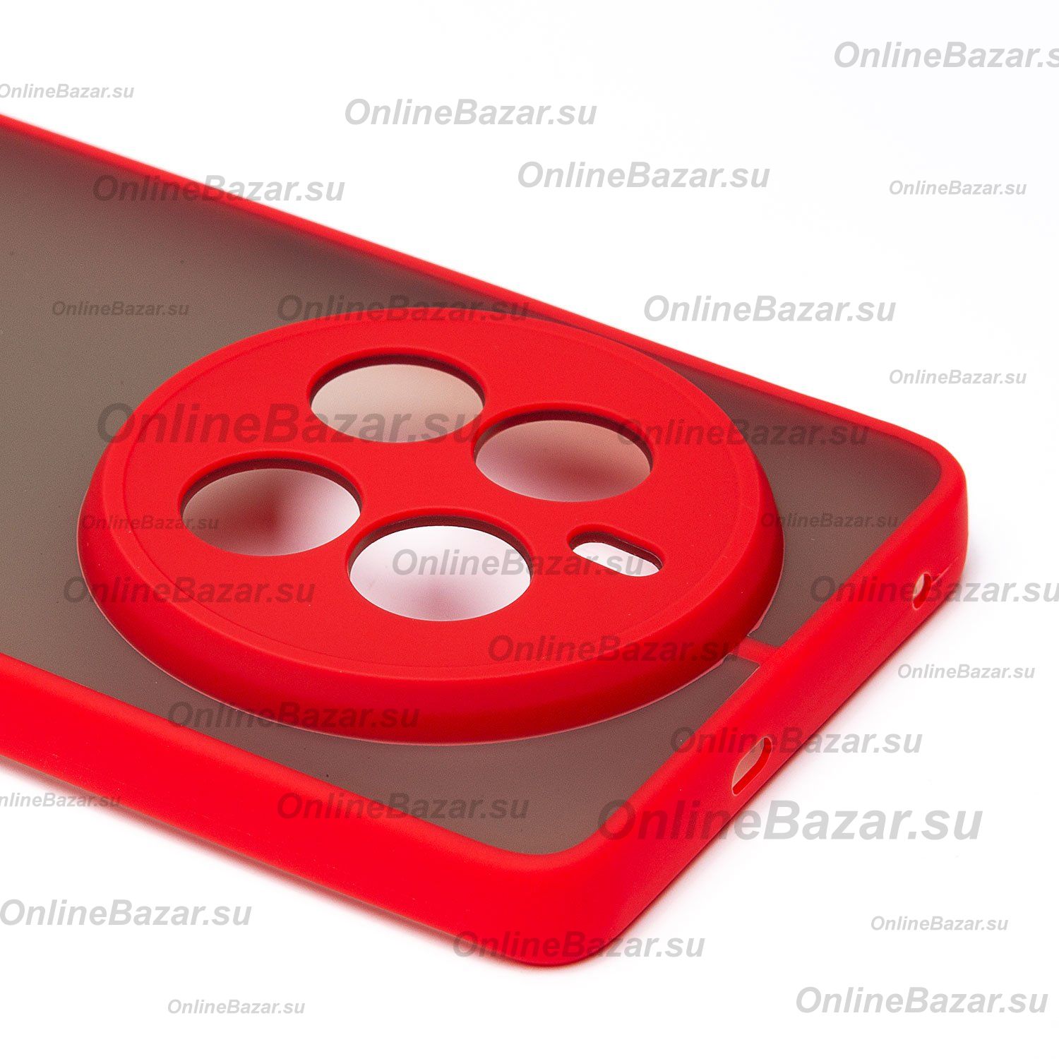 Чехол для Realme 12 Pro+ 5G пластиковый с окантовкой <красный> ― OnlineBazar.su