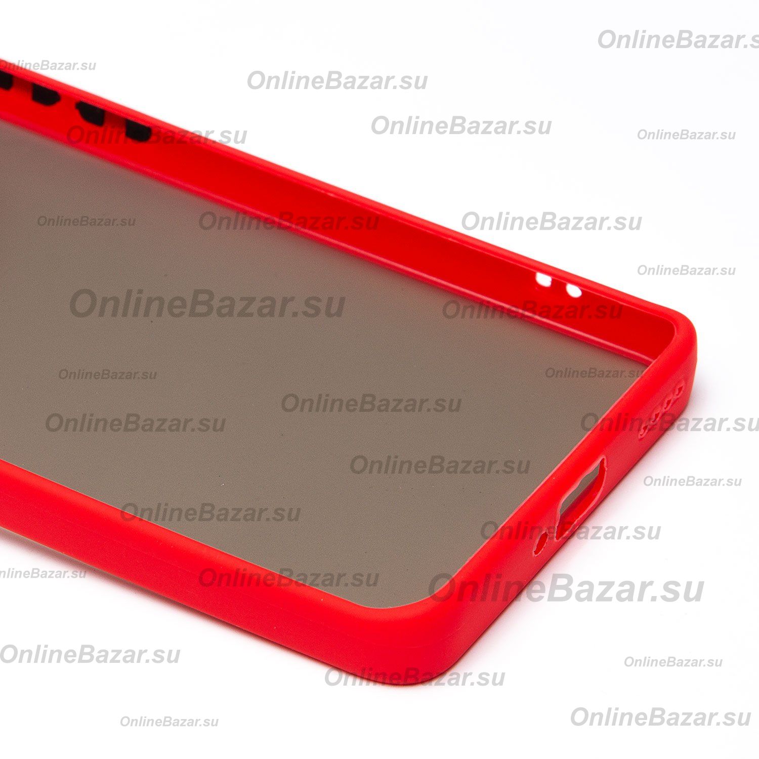 Чехол для Realme 12 Pro+ 5G пластиковый с окантовкой <красный> ― OnlineBazar.su