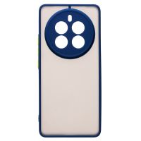 Чехол для Realme 12 Pro 5G пластиковый с окантовкой <темно-синий> ― OnlineBazar.su