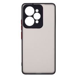 Чехол для Realme RMX5101 (RMX5101) пластиковый с окантовкой <черный>