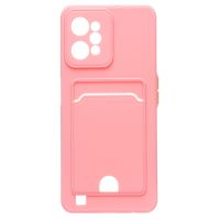 Чехол для Realme RMX3501 силиконовый с картхолдером №6 <розовый> ― OnlineBazar.su