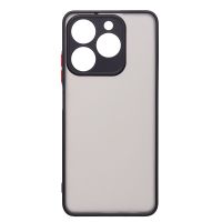 Чехол для Realme C61 пластиковый с окантовкой <черный> ― OnlineBazar.su