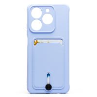 Чехол для Realme C61 силиконовый с картхолдером №4 <светло-фиолетовый> ― OnlineBazar.su