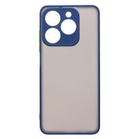 Чехол для Realme RMX3939 пластиковый с окантовкой <темно-синий> ― OnlineBazar.su