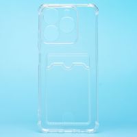 Чехол для Realme RMX3939 силиконовый с картхолдером №2 <прозрачный> ― OnlineBazar.su