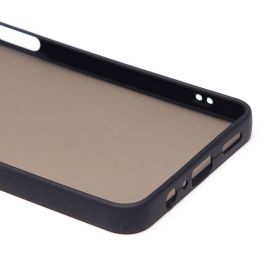 Чехол для Samsung SM-A075F (Galaxy A07) пластиковый с окантовкой <черный>