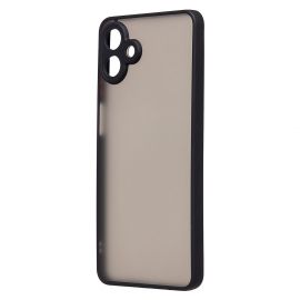 Чехол для Samsung SM-A075F (Galaxy A07) пластиковый с окантовкой <черный>