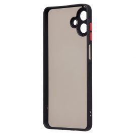 Чехол для Samsung SM-A075F (Galaxy A07) пластиковый с окантовкой <черный>